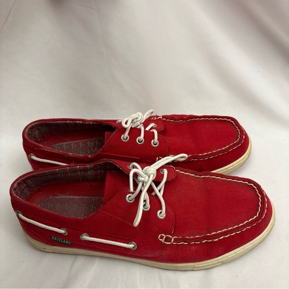 Eastland Men’s Boat Shoes Size 12 St. Louis Cardinals Theme Red MLB Baseball STL